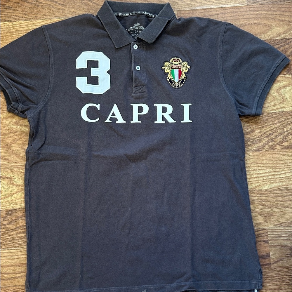 Robin Ruth Men's Polo Shirt - Dark Gray with Embroidery